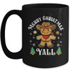 Merry Christmas Yall Gingerbread Cowboy Howdy Western Xmas Mug | teecentury