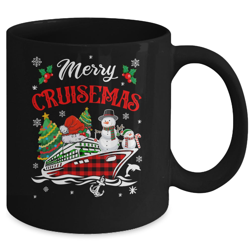 Merry Cruisemas 2025 Christmas Santa Cruise Ship Snowman Mug | teecentury
