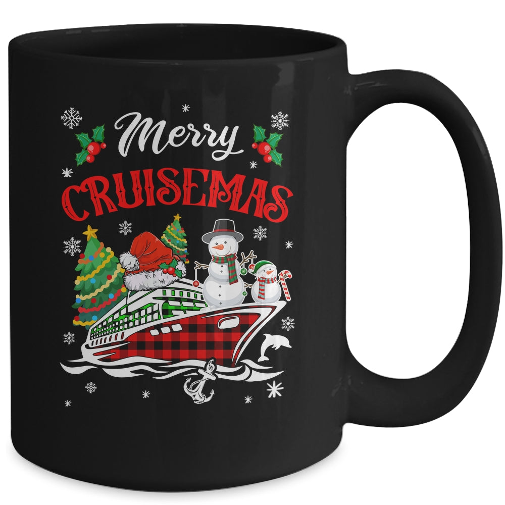 Merry Cruisemas 2025 Christmas Santa Cruise Ship Snowman Mug | teecentury