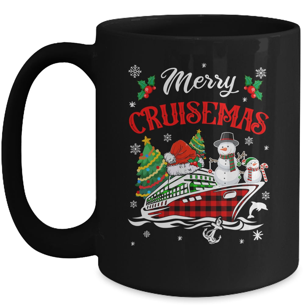 Merry Cruisemas 2025 Christmas Santa Cruise Ship Snowman Mug | teecentury