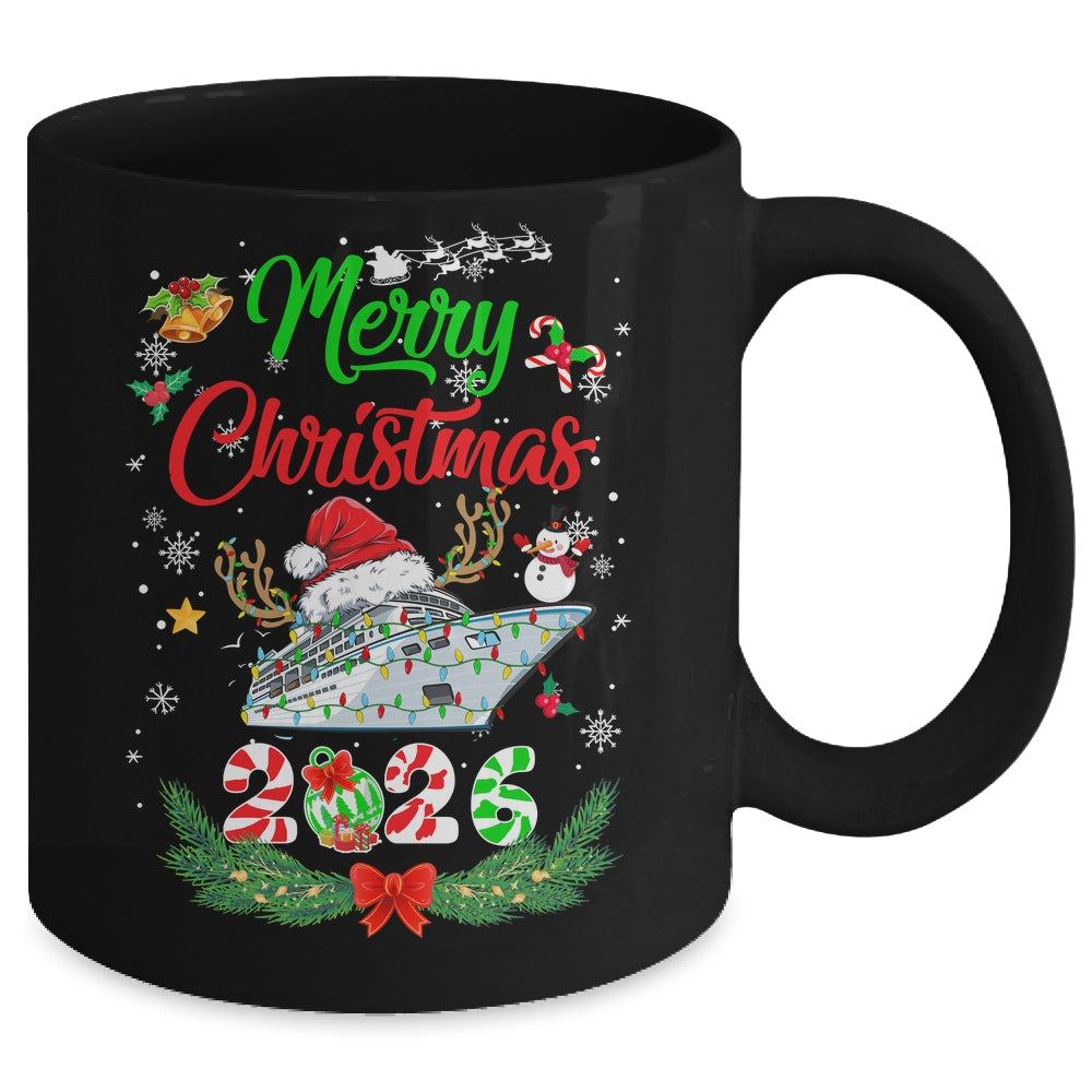 Merry Cruisemas 2026 Christmas Santa Reindeer Cruise Funny Mug | teecentury