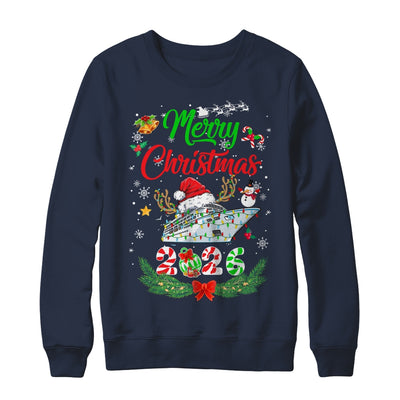 Merry Cruisemas 2026 Christmas Santa Reindeer Cruise Funny Shirt & Sweatshirt | teecentury
