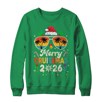 Merry Cruisemas 2026 Christmas Santa Reindeer Cruise Retro Shirt & Sweatshirt | teecentury