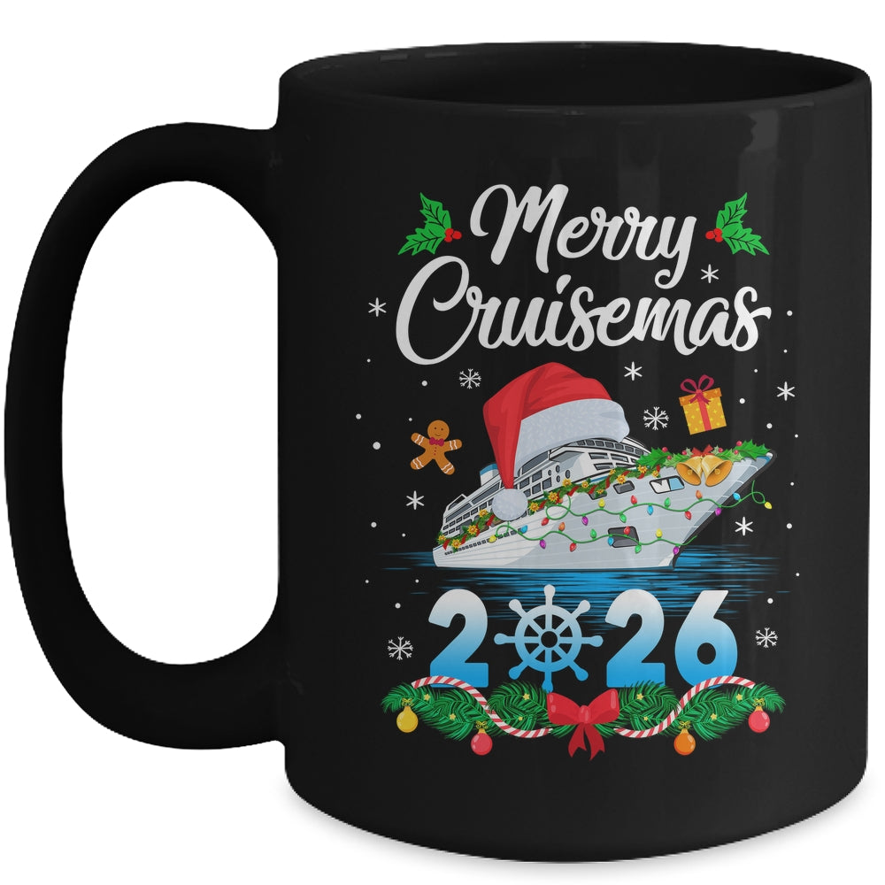 Merry Cruisemas 2026 Christmas Santa Reindeer Cruise Ship Mug | teecentury