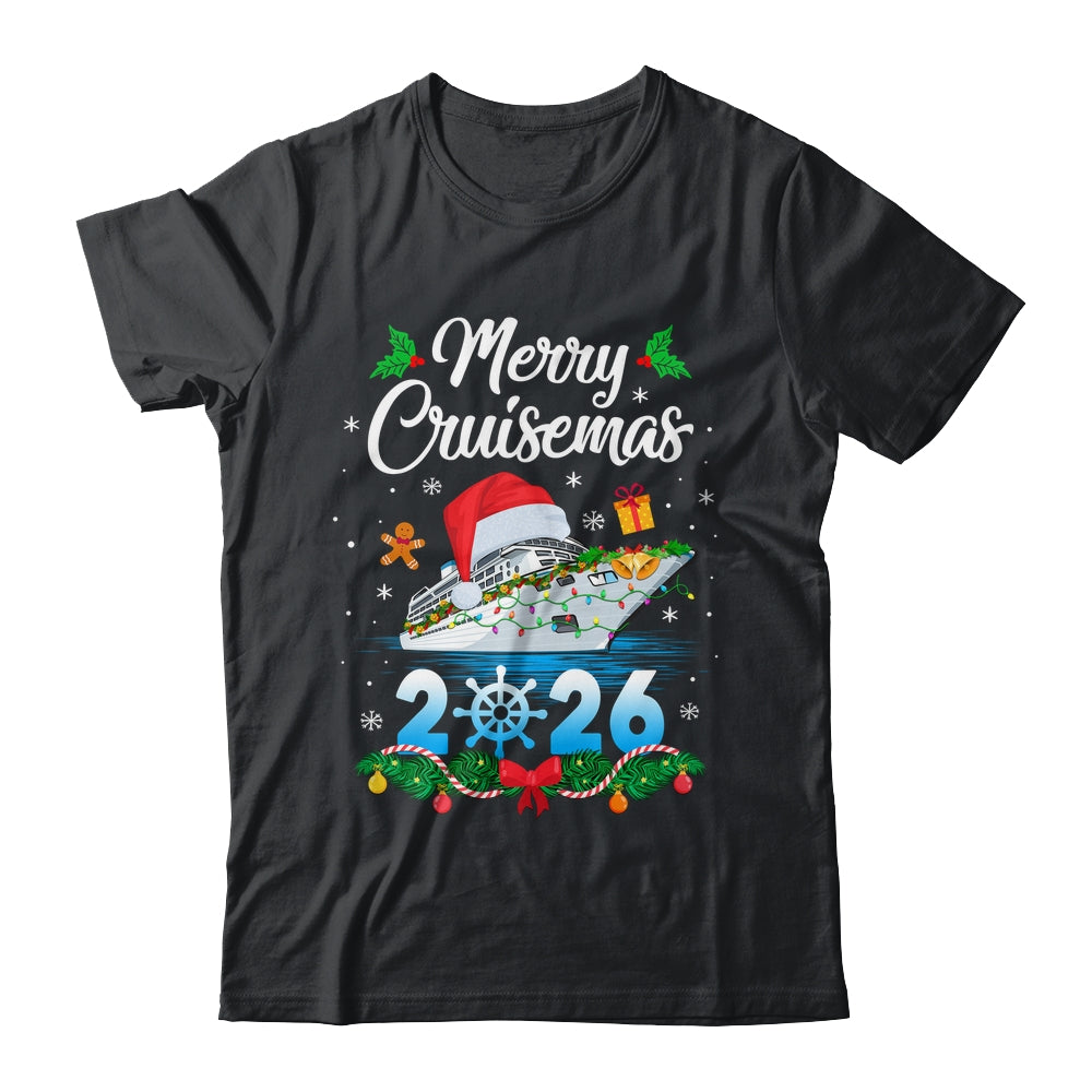 Merry Cruisemas 2026 Christmas Santa Reindeer Cruise Ship Shirt & Sweatshirt | teecentury