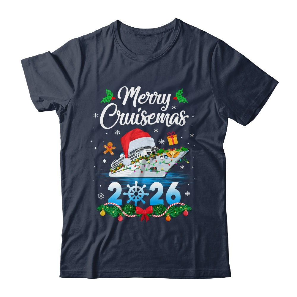 Merry Cruisemas 2026 Christmas Santa Reindeer Cruise Ship Shirt & Sweatshirt | teecentury