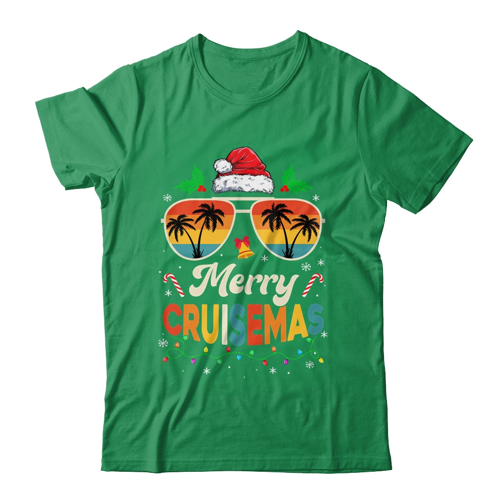 Merry Cruisemas Christmas Family Santa Reindeer Cruise Retro Shirt & Sweatshirt | teecentury