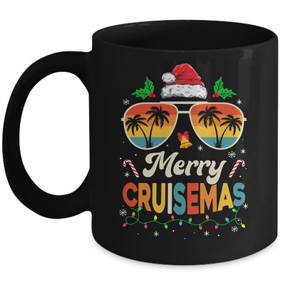 Merry Cruisemas Christmas Family Santa Reindeer Cruise Retro Mug | teecentury