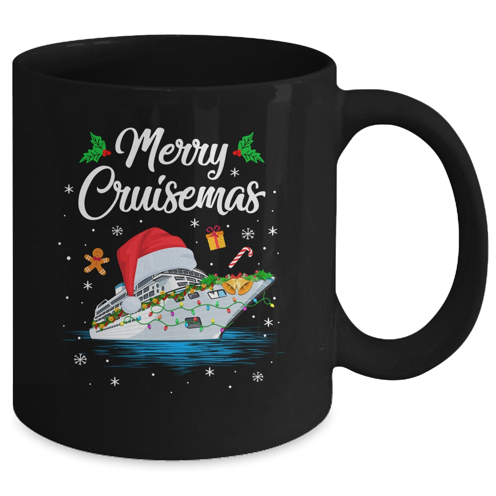 Merry Cruisemas Christmas Family Santa Reindeer Cruise Ship Mug | teecentury