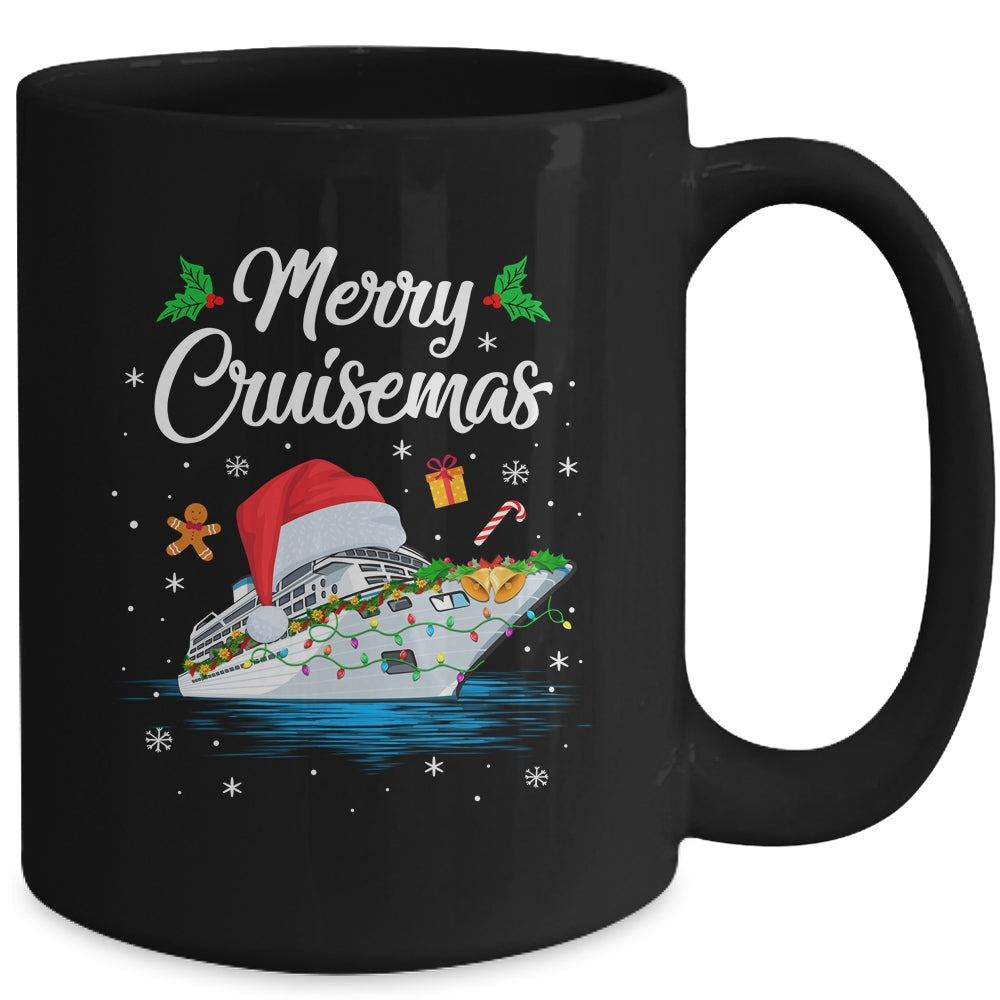 Merry Cruisemas Christmas Family Santa Reindeer Cruise Ship Mug | teecentury
