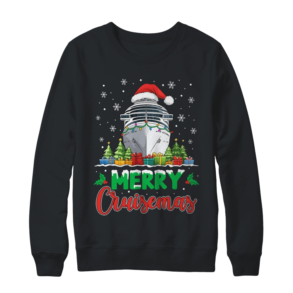 Merry Cruisemas Funny Vacation Cruise Ship Christmas Holiday Shirt & Sweatshirt | teecentury