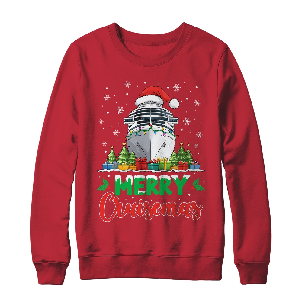 Merry Cruisemas Funny Vacation Cruise Ship Christmas Holiday Shirt & Sweatshirt | teecentury