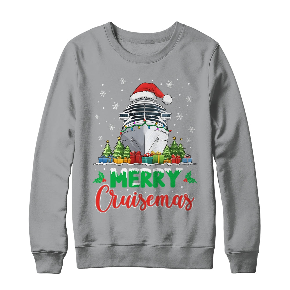 Merry Cruisemas Funny Vacation Cruise Ship Christmas Holiday Shirt & Sweatshirt | teecentury