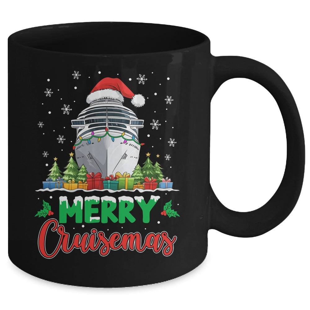 Merry Cruisemas Funny Vacation Cruise Ship Christmas Holiday Mug | teecentury