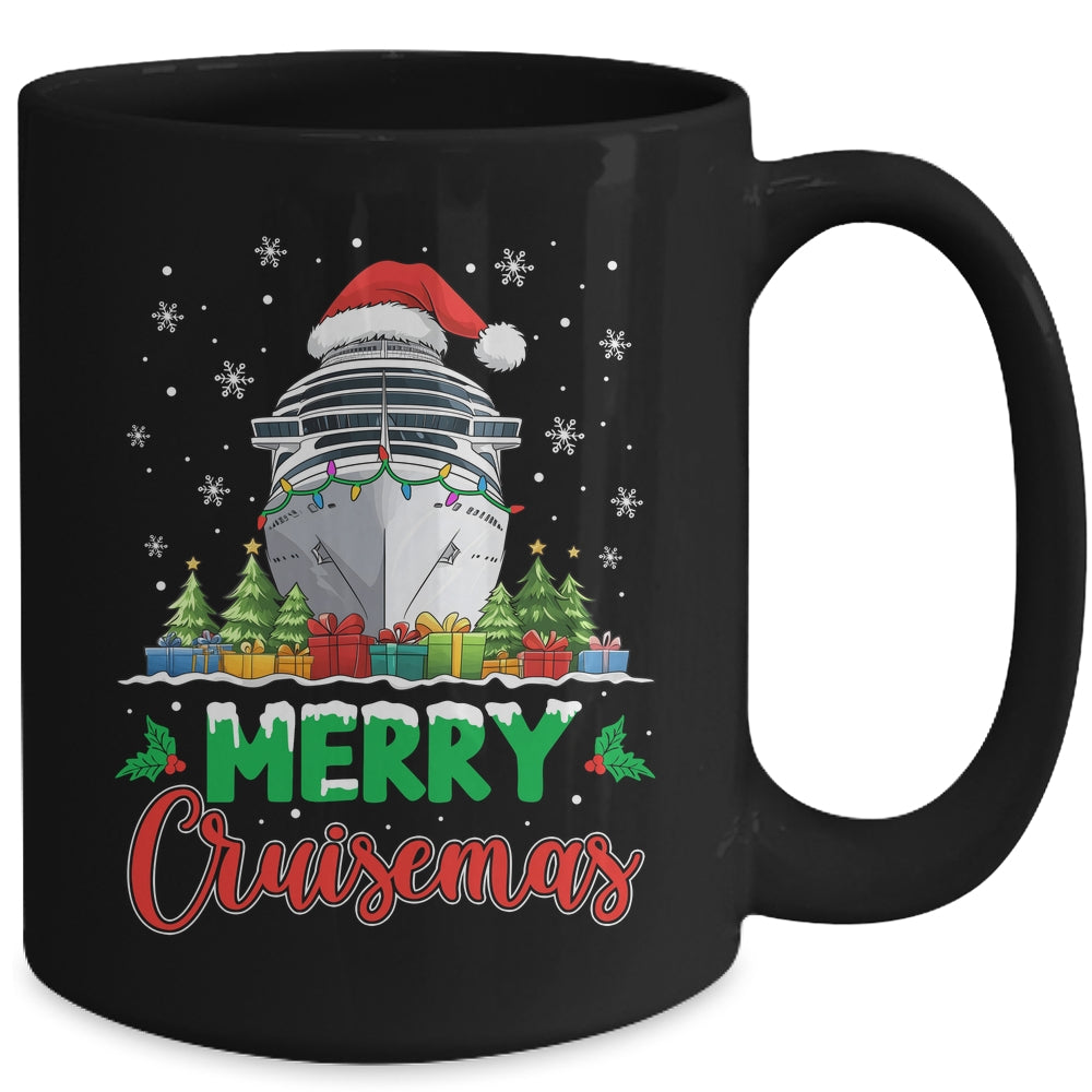 Merry Cruisemas Funny Vacation Cruise Ship Christmas Holiday Mug | teecentury