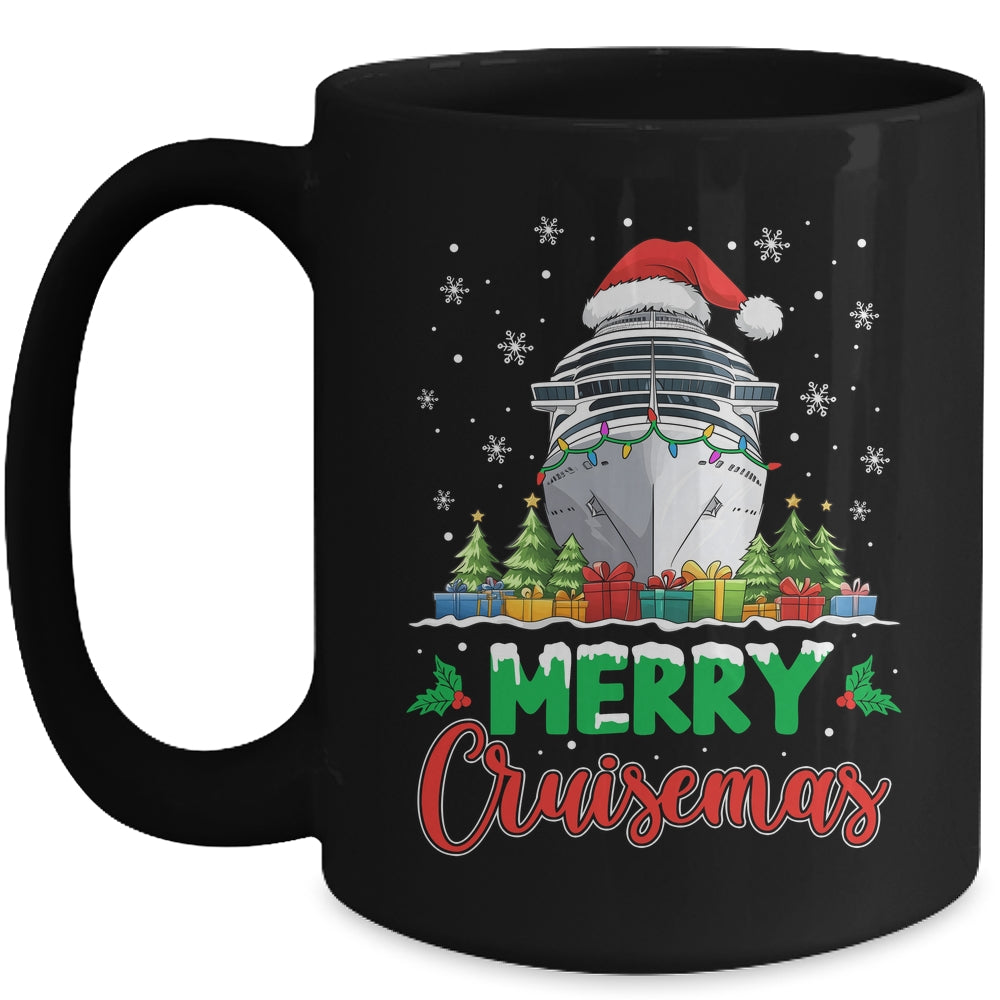 Merry Cruisemas Funny Vacation Cruise Ship Christmas Holiday Mug | teecentury