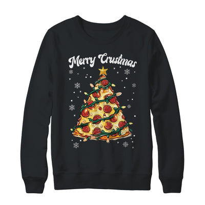 Merry Crustmas Pizza Christmas Tree Xmas Kids Men Women Shirt & Sweatshirt | teecentury