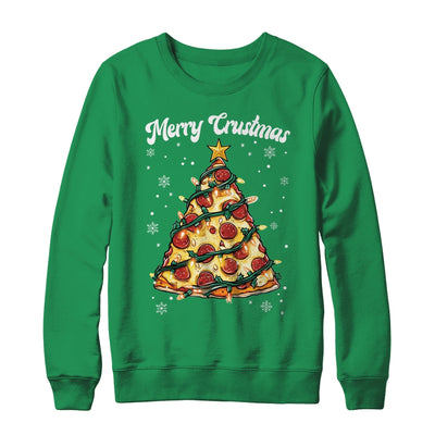 Merry Crustmas Pizza Christmas Tree Xmas Kids Men Women Shirt & Sweatshirt | teecentury