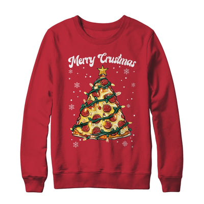 Merry Crustmas Pizza Christmas Tree Xmas Kids Men Women Shirt & Sweatshirt | teecentury
