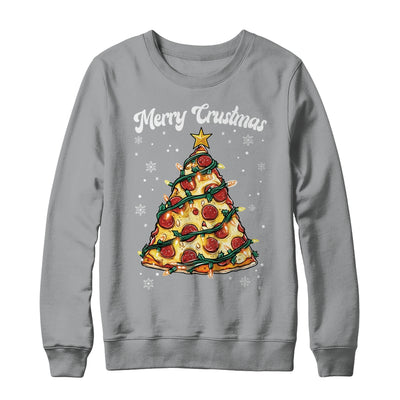Merry Crustmas Pizza Christmas Tree Xmas Kids Men Women Shirt & Sweatshirt | teecentury