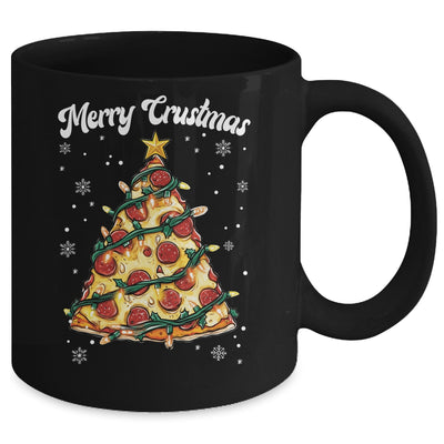 Merry Crustmas Pizza Christmas Tree Xmas Kids Men Women Mug | teecentury