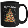 Merry Crustmas Pizza Christmas Tree Xmas Kids Men Women Mug | teecentury