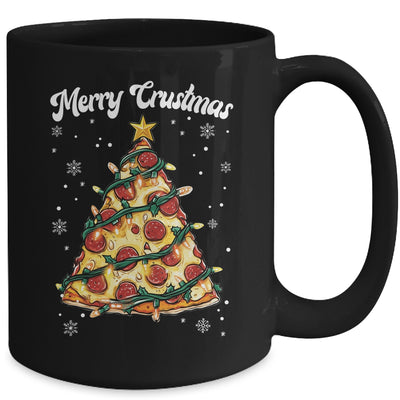 Merry Crustmas Pizza Christmas Tree Xmas Kids Men Women Mug | teecentury