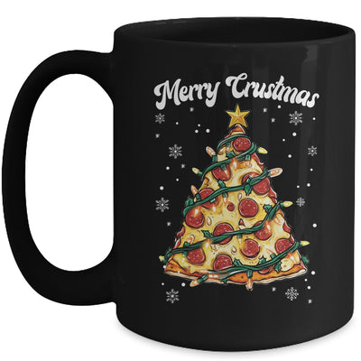Merry Crustmas Pizza Christmas Tree Xmas Kids Men Women Mug | teecentury