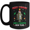 Merry Fishmas Crappie Christmas Tree Fishing Funny Xmas Mug | teecentury