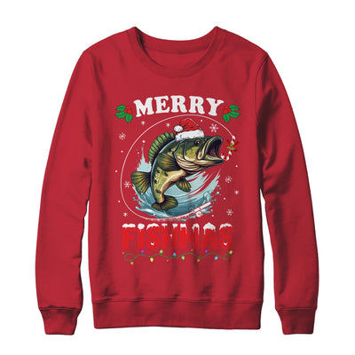 Merry Fishmas Fish Funny Fishing Christmas Dad Men Shirt & Sweatshirt | teecentury