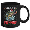 Merry Fishmas Fish Funny Fishing Christmas Dad Men Mug | teecentury