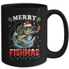 Merry Fishmas Fish Funny Fishing Christmas Dad Men Mug | teecentury