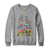 Merry Fishmas Funny Christmas Tree Lights Fishing Rod Fish Shirt & Sweatshirt | teecentury