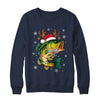Merry Fishmas Santa Fishing Funny Fisherman Lovers Christmas Shirt & Sweatshirt | teecentury