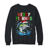 Merry Fishmas Santa Fishing Lovers Funny Fisherman Christmas Shirt & Sweatshirt | teecentury