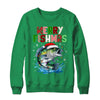 Merry Fishmas Santa Fishing Lovers Funny Fisherman Christmas Shirt & Sweatshirt | teecentury