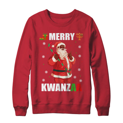 Merry Kwanzaa Santa Black Christmas African American Shirt & Sweatshirt | teecentury