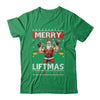 Merry Liftmas Santa Claus Fitness Gym Christmas Ugly Shirt & Sweatshirt | teecentury