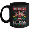 Merry Liftmas Santa Claus Fitness Gym Christmas Ugly Mug | teecentury