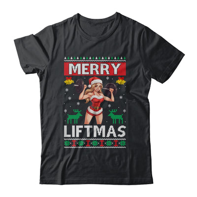 Merry Liftmas Ugly Christmas Miss Santa Gym Workout Shirt & Sweatshirt | teecentury