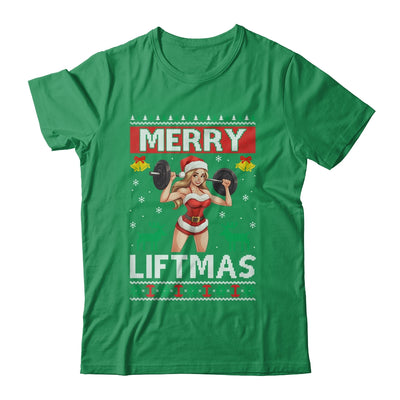 Merry Liftmas Ugly Christmas Miss Santa Gym Workout Shirt & Sweatshirt | teecentury