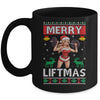 Merry Liftmas Ugly Christmas Miss Santa Gym Workout Mug | teecentury