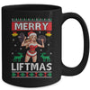 Merry Liftmas Ugly Christmas Miss Santa Gym Workout Mug | teecentury