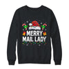 Merry Mail Lady Christmas Santa Postal Worker Mail Carrier Shirt & Sweatshirt | teecentury