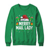 Merry Mail Lady Christmas Santa Postal Worker Mail Carrier Shirt & Sweatshirt | teecentury