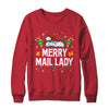 Merry Mail Lady Christmas Santa Postal Worker Mail Carrier Shirt & Sweatshirt | teecentury
