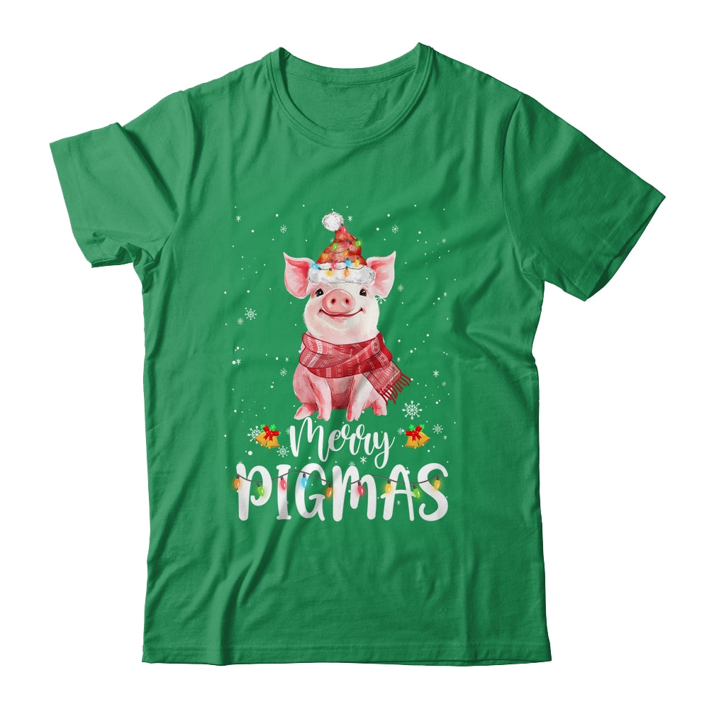 Merry Pigmas Funny Pig Christmas Pajama For Pig Lover T-Shirt & Sweatshirt | Teecentury.com