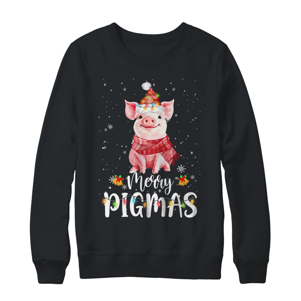 Merry Pigmas Funny Pig Christmas Pajama For Pig Lover T-Shirt & Sweatshirt | Teecentury.com