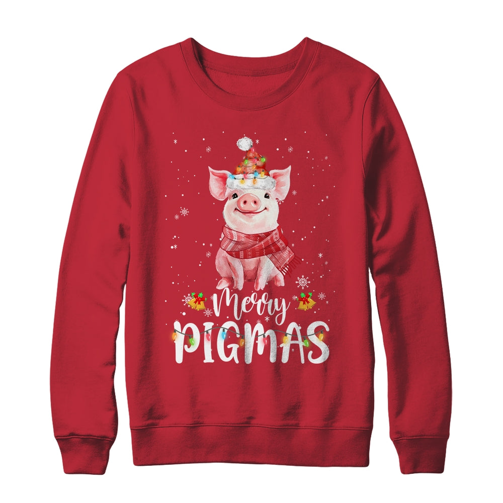 Merry Pigmas Funny Pig Christmas Pajama For Pig Lover T-Shirt & Sweatshirt | Teecentury.com