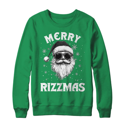 Merry Rizzmas Kids Teens School Funny Christmas Santa Claus Shirt & Sweatshirt | teecentury